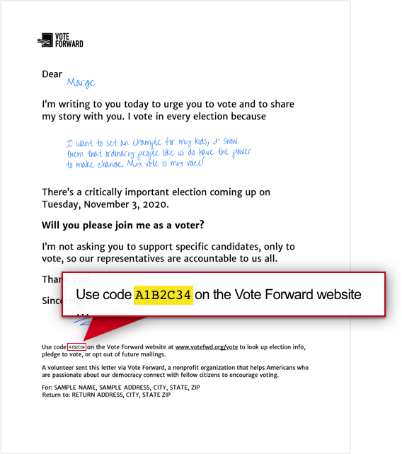 Vote forward